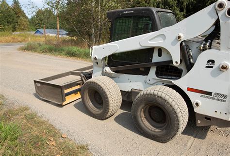 skid steer grader attachment price|driveway maintainer for skid steer.